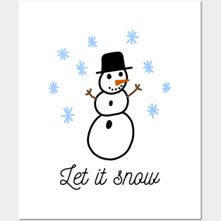 Let It Snowman Posters and Art